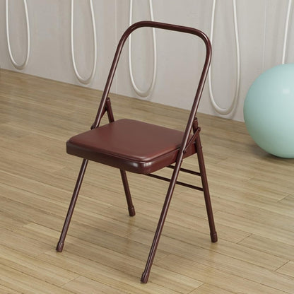 Folding Yoga Auxiliary Chair, Iyengar Yoga Chair, Non-Slip Folding Chairs, for Flexibility, Strength Training, Balance Handstand(Pink)