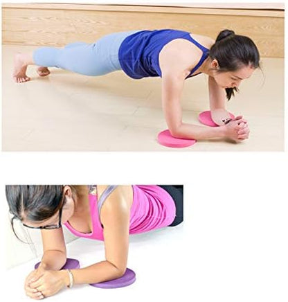 DHmart 6 Colors Eco Yoga Circle Mats Workout Circle Carpet Stool Pad Small Round Pad Yoga Mats Child Mats Cushion (Pack of 2)