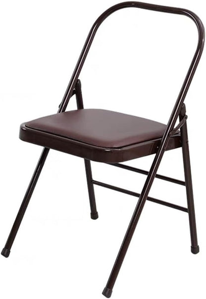 Backless Yoga Chair,Portable Folding Chair for Flexibility and Strength Training,Sturdy Frame,Foldable Design, High Load Capacity,Green-31.5in