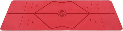 Liforme Travel Yoga mat – Patented Alignment System, Warrior-Like Grip, Non-Slip, Eco-Friendly, Ultra-Lightweight and Sweat Resistant, Made with Natural Rubber
