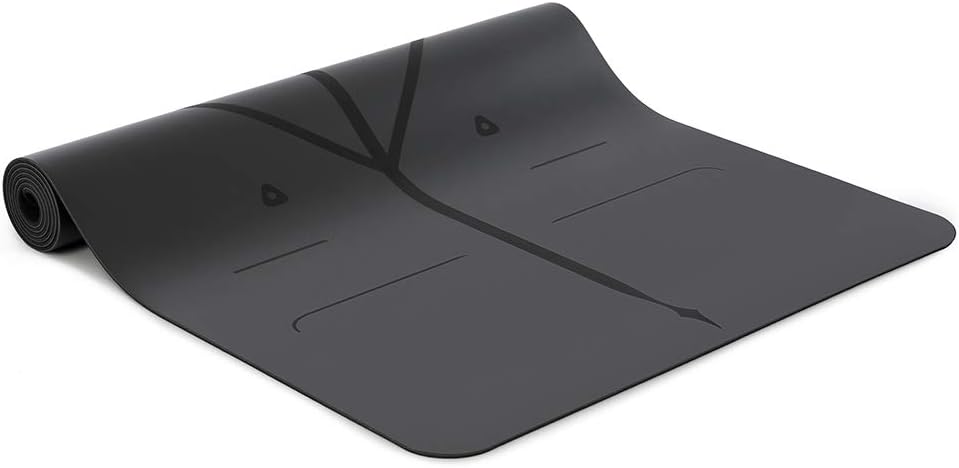 Liforme Travel Yoga mat – Patented Alignment System, Warrior-Like Grip, Non-Slip, Eco-Friendly, Ultra-Lightweight and Sweat Resistant, Made with Natural Rubber