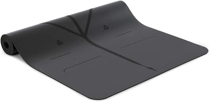 Liforme Travel Yoga mat – Patented Alignment System, Warrior-Like Grip, Non-Slip, Eco-Friendly, Ultra-Lightweight and Sweat Resistant, Made with Natural Rubber
