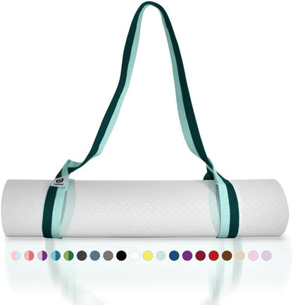 Tumaz Yoga Mat Strap [MAT NOT Included] (2 Sizes) with Extra Thick & Comfy Delicate Texture, Adjustable Yoga Mat Carrier