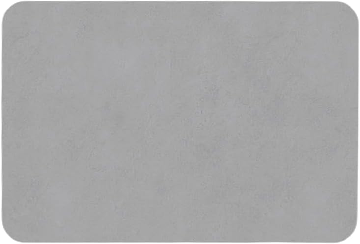 TYUU Bath Mat, Bathroom Rugs Non Slip Washable Thin Absorbent Quick Dry Bath Mat Fits Under Door Bathroom Floor Mat Perfect for Bath, Shower, or Sink 24"x36" Dark Grey