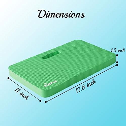 Dimple Thick Kneeling Pad | Garden Pad for Gardening | Kneeling Pad for Work | Garden & Bathtub Kneeler for Baby Bath | Kneeling Mat for Exercise & Yoga (XL) 17.8 x 11, Thickest 1-½"(2 Pack, Blue)