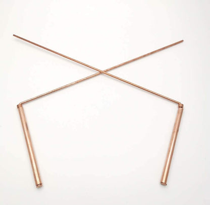 Spirit Hunter 99.9% Copper Dowsing Rod- 2PCS Divining Rods with Bag - Detect Gold, Water, Ghost Hunting etc.
