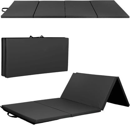 Gymnastics Mats Foldable Tumbling Mats Portable Gymnastics Exercise Mat Thick Gymnastics Tumbling Mats Pad Home Exercise Panel Mat With Carrying Handles