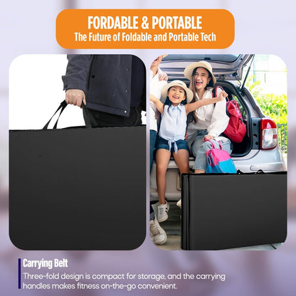 Gymnastics Mats Foldable Tumbling Mats Portable Gymnastics Exercise Mat Thick Gymnastics Tumbling Mats Pad Home Exercise Panel Mat With Carrying Handles