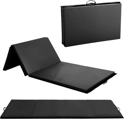 Gymnastics Mats Foldable Tumbling Mats Portable Gymnastics Exercise Mat Thick Gymnastics Tumbling Mats Pad Home Exercise Panel Mat With Carrying Handles