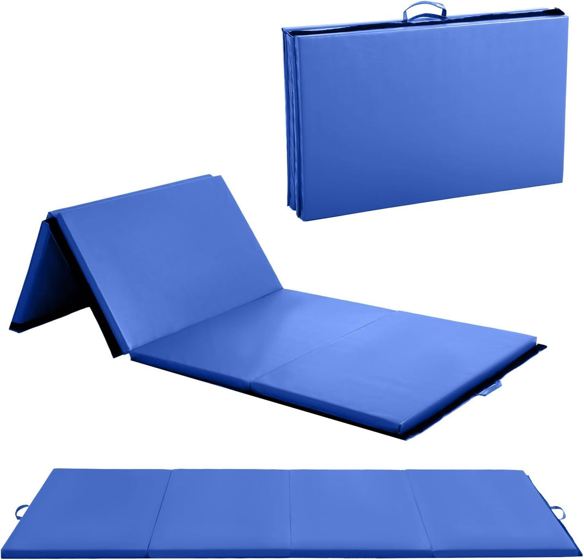 Gymnastics Mats Foldable Tumbling Mats Portable Gymnastics Exercise Mat Thick Gymnastics Tumbling Mats Pad Home Exercise Panel Mat With Carrying Handles