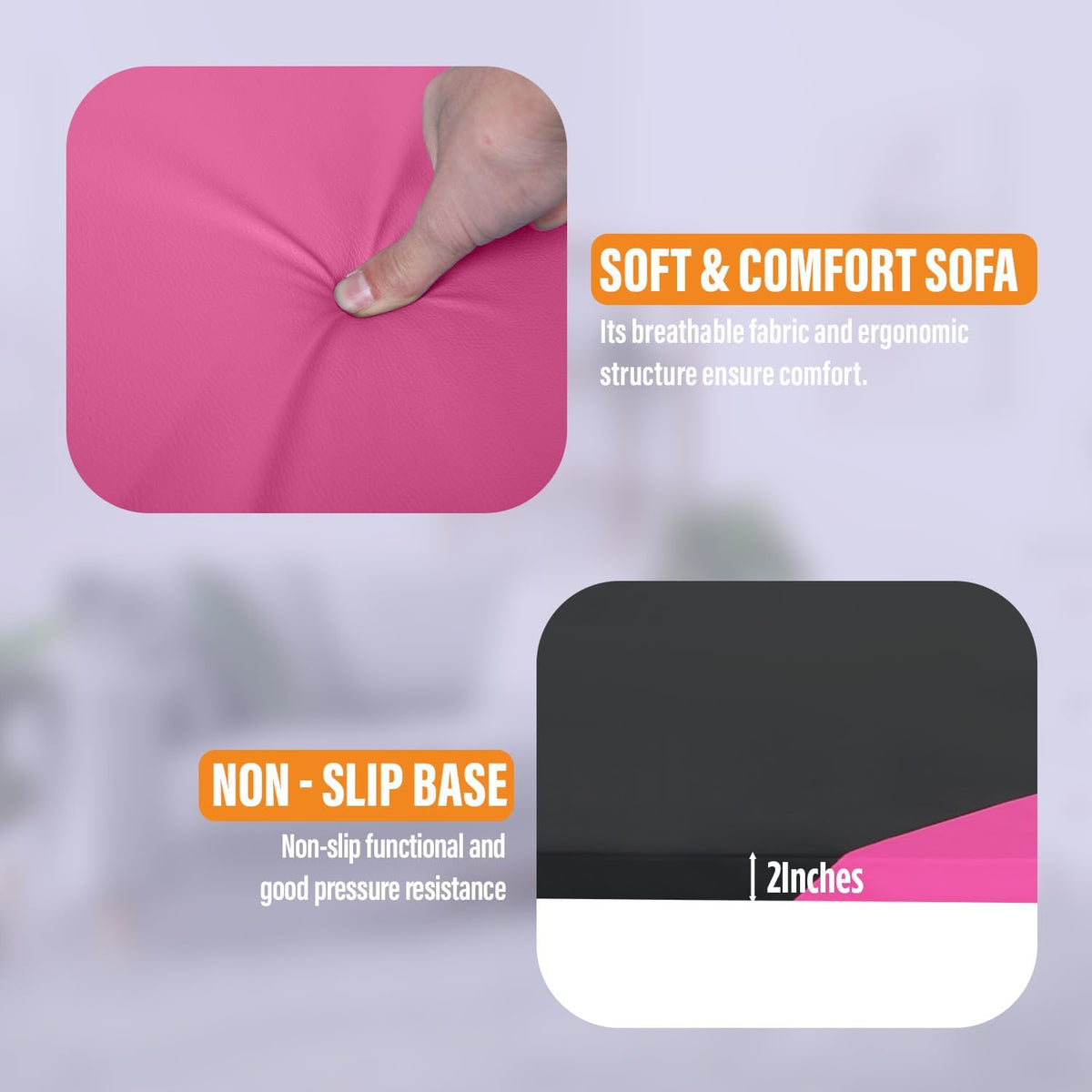 Gymnastics Mats Foldable Tumbling Mats Portable Gymnastics Exercise Mat Thick Gymnastics Tumbling Mats Pad Home Exercise Panel Mat With Carrying Handles