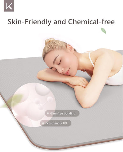 72" x 24" Yoga Mat, 7mm Thick Non Slip TPE Mat