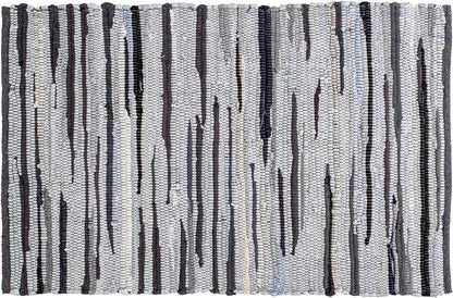 Cotton Chindi Rag Rug 2ft x 3ft, Dark Multi
