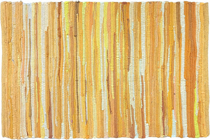 Cotton Chindi Rag Rug 2ft x 3ft, Dark Multi
