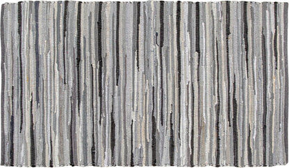 Cotton Chindi Rag Rug 2ft x 3ft, Dark Multi