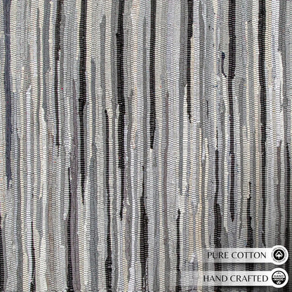Cotton Chindi Rag Rug 2ft x 3ft, Dark Multi
