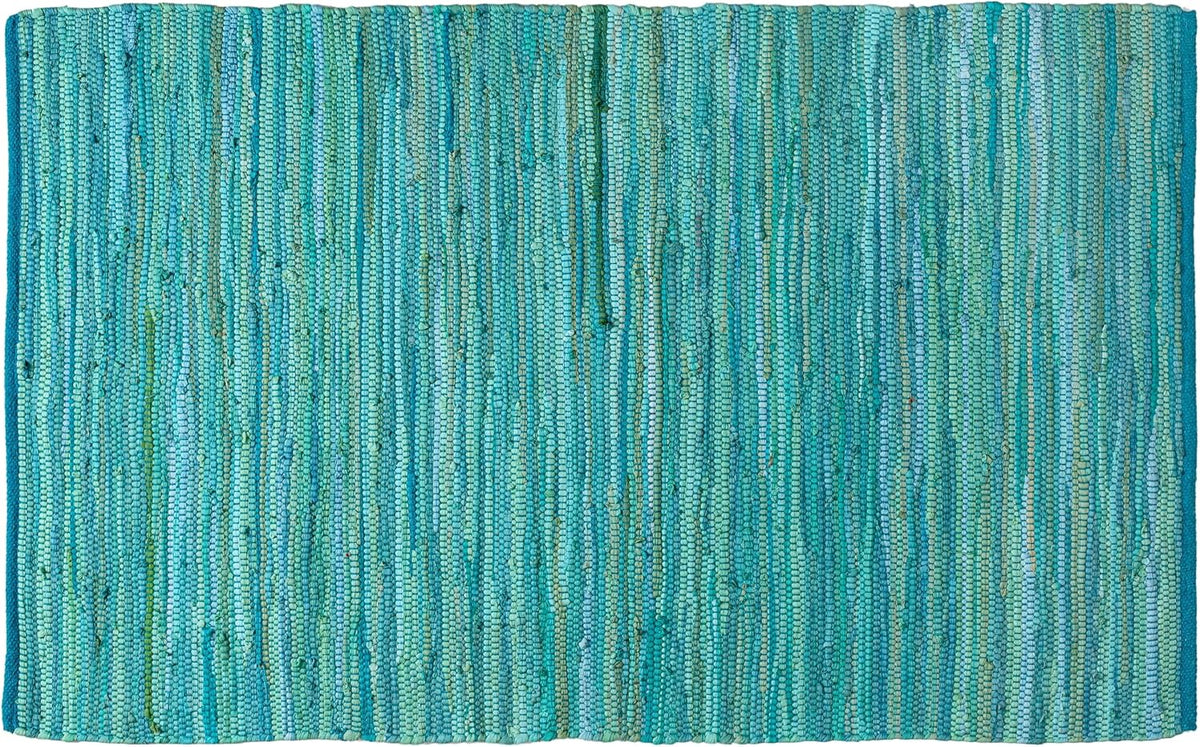 Cotton Chindi Rag Rug 2ft x 3ft, Dark Multi
