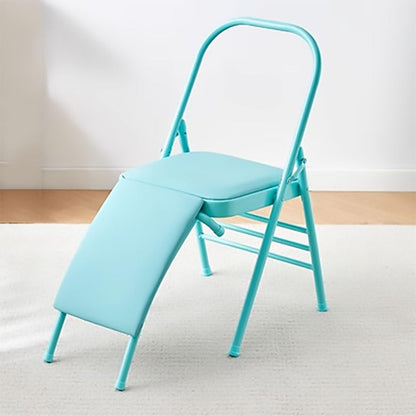 Yoga Inversion Chair,Yoga assistive Chair with Lumbar Back Support,Metal Folding Chair with Removable seat Cushion,Backless Yoga Chair,Foldable Adult Portable Yoga Chair
