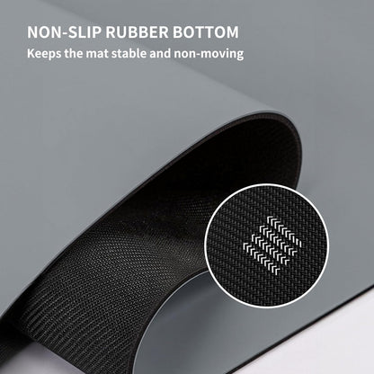 Professional PU Rubber Yoga Mat, Double-Sided Non Slip Sweat Resistant Exercise Mat for Men Women, Comfortable Extra Long & Wide for Yoga, Pilates, Fitness, Home Gym, 72"×26.8"×0.18"(4.5mm)Thick