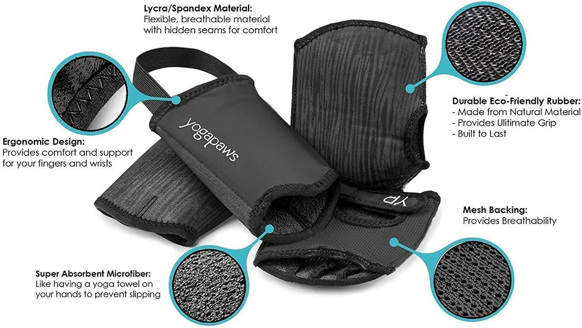 SkinThin Non Slip Yoga Gloves and Yoga Socks for Women & Men for Hot Yoga, Crossfit, Cycling, for Sweaty Hands Feet