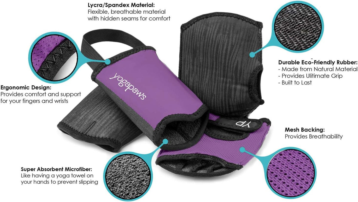 SkinThin Non Slip Yoga Gloves and Yoga Socks for Women & Men for Hot Yoga, Crossfit, Cycling, for Sweaty Hands Feet