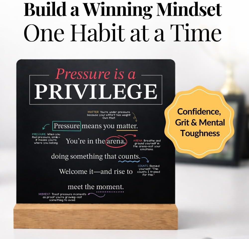Emotional Intelligence Mindset Cards – 52 Daily Habits for Confidence, Connection & Social Skills – for Kids, Teens & Adults – Includes Wooden Display Stand – Gift for Teachers & Parents