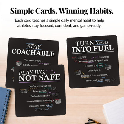 Emotional Intelligence Mindset Cards – 52 Daily Habits for Confidence, Connection & Social Skills – for Kids, Teens & Adults – Includes Wooden Display Stand – Gift for Teachers & Parents