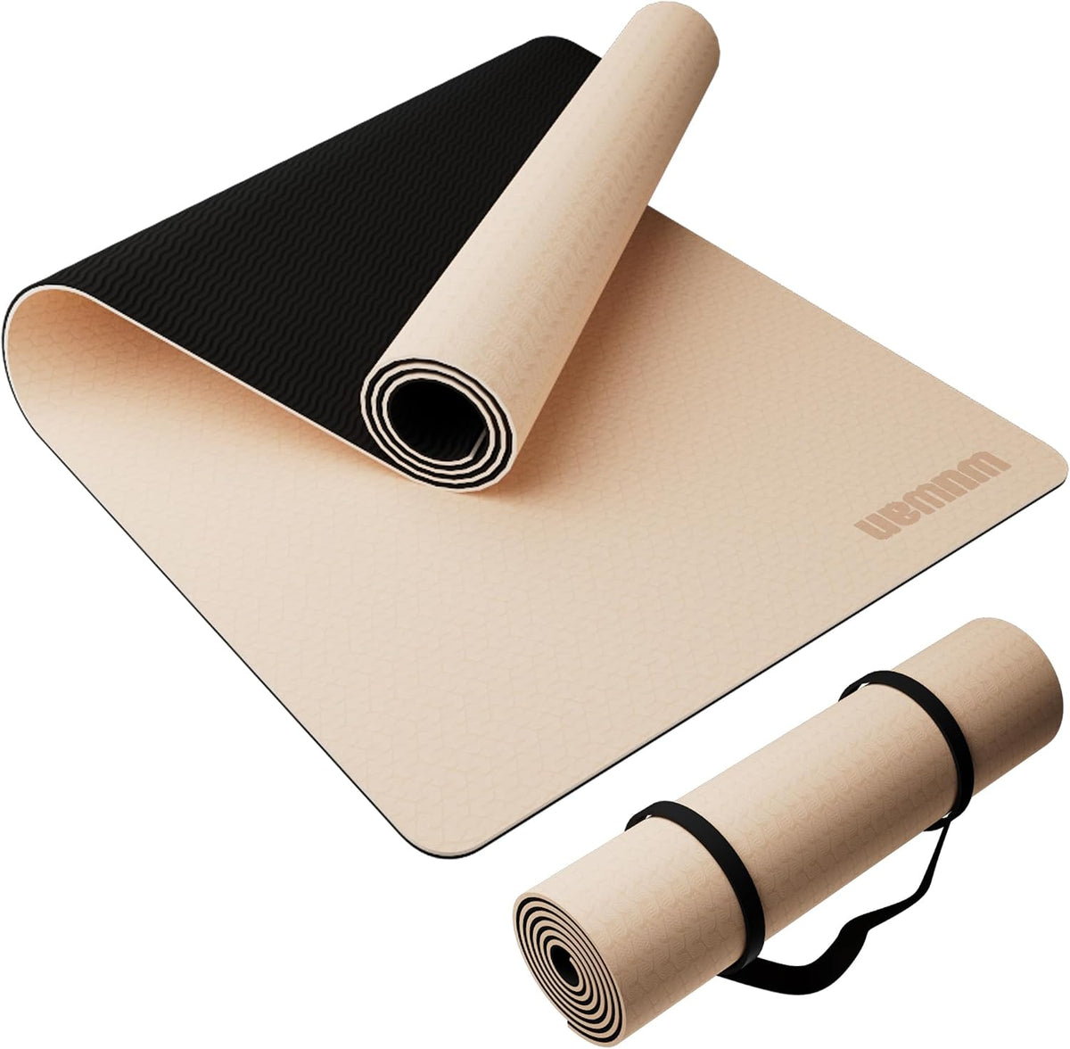 Yoga Mat, 80cm Wide, 1/3 Inch Thick Exercise Mat, Carry Strap, Fitness