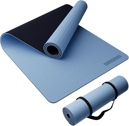 Yoga Mat, 80cm Wide, 1/3 Inch Thick Exercise Mat, Carry Strap, Fitness