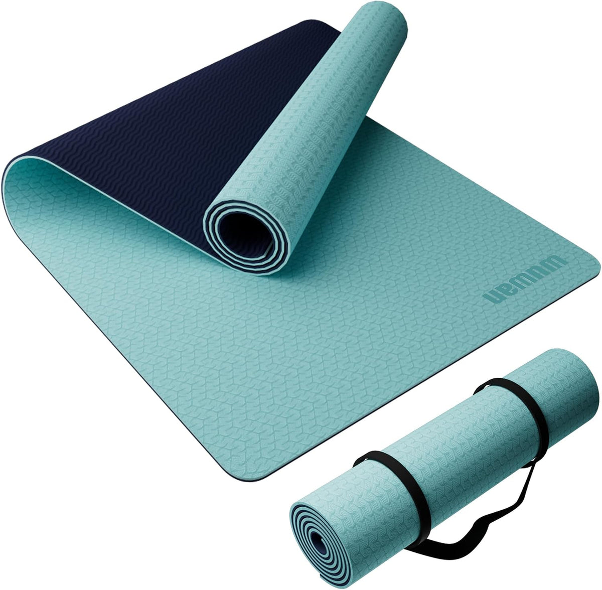 Yoga Mat, 80cm Wide, 1/3 Inch Thick Exercise Mat, Carry Strap, Fitness