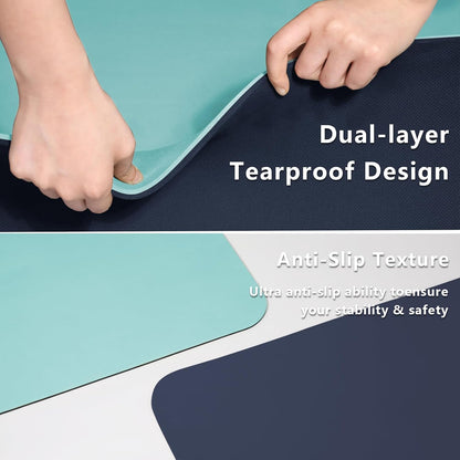 Yoga Mat, 80cm Wide, 1/3 Inch Thick Exercise Mat, Carry Strap, Fitness