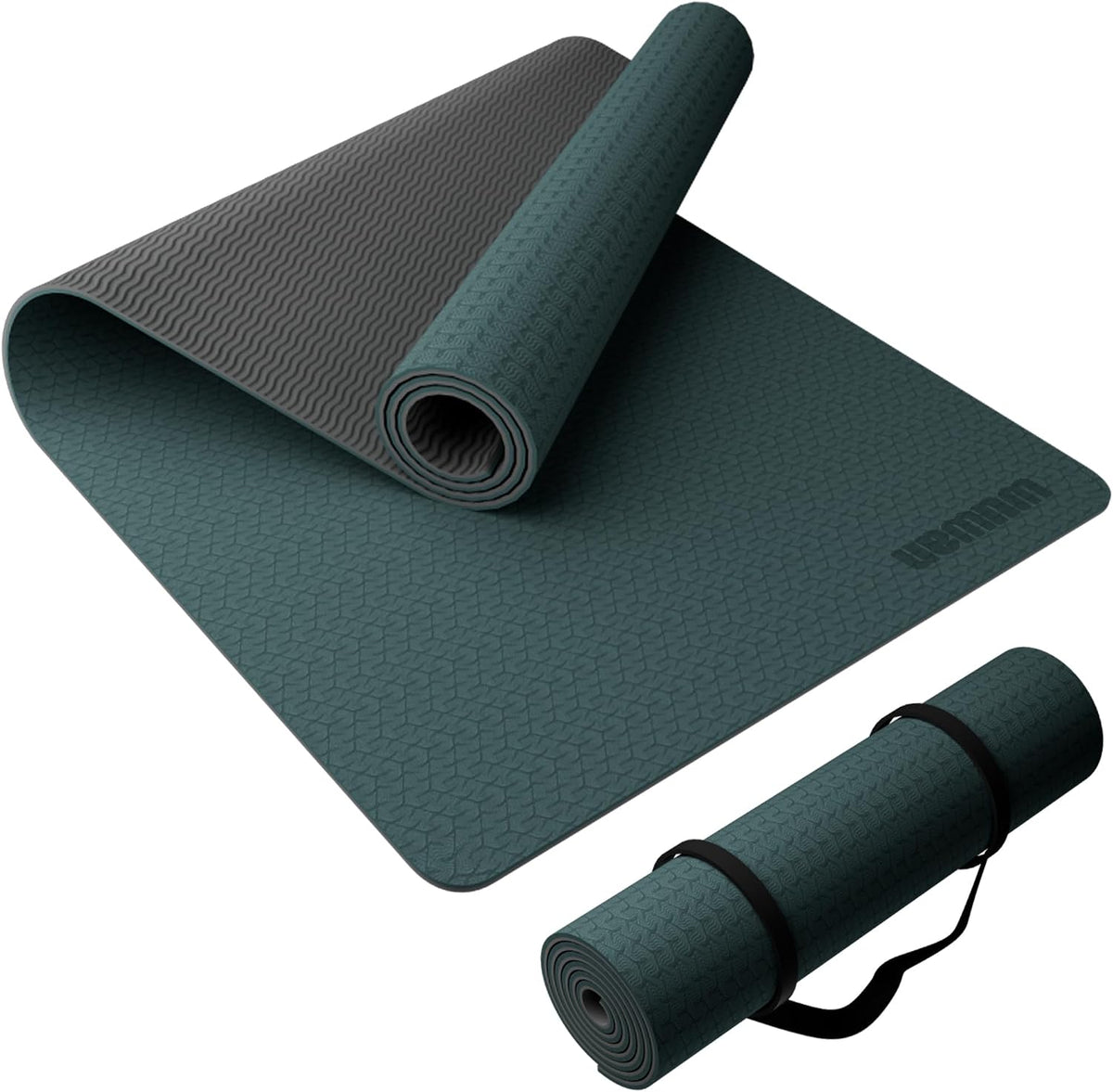 Yoga Mat, 80cm Wide, 1/3 Inch Thick Exercise Mat, Carry Strap, Fitness