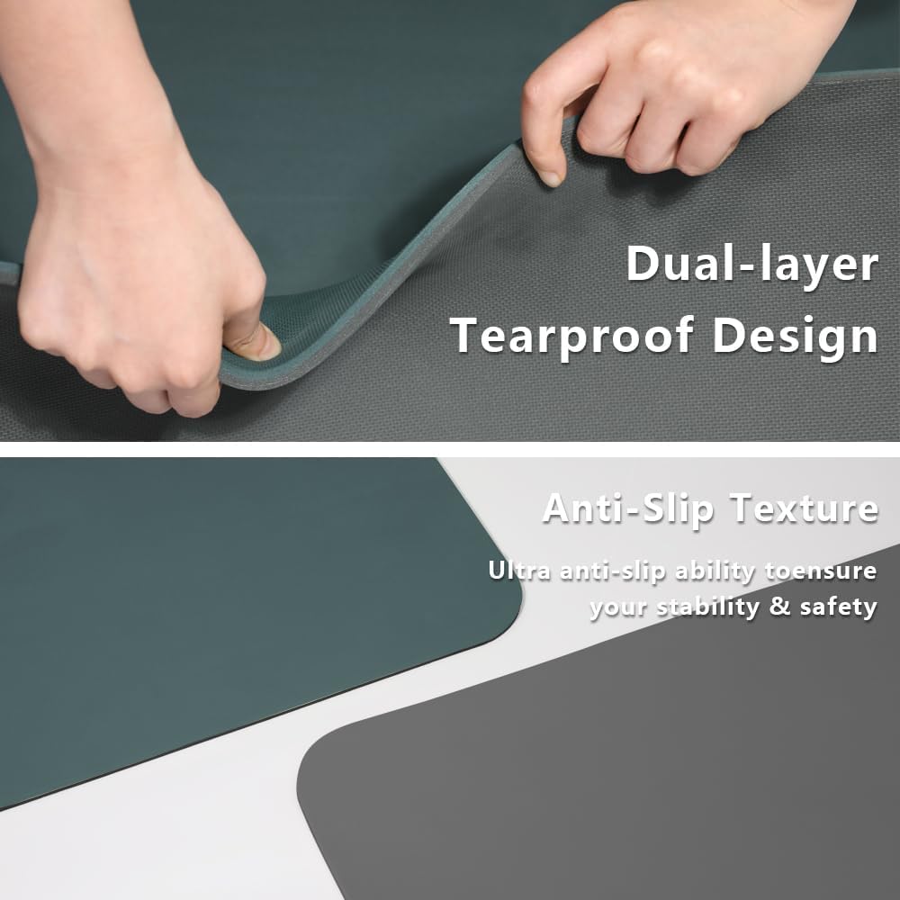 Yoga Mat, 80cm Wide, 1/3 Inch Thick Exercise Mat, Carry Strap, Fitness