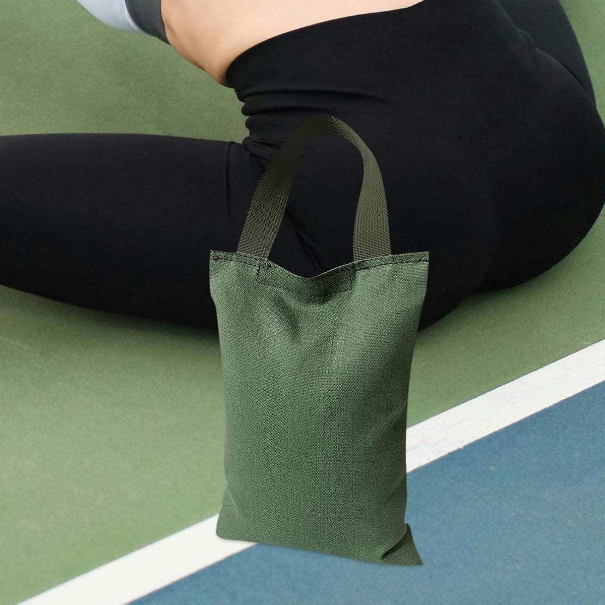 Weighted Sandbag for Yoga and Fitness, 2kg Canvas Bag with Handle