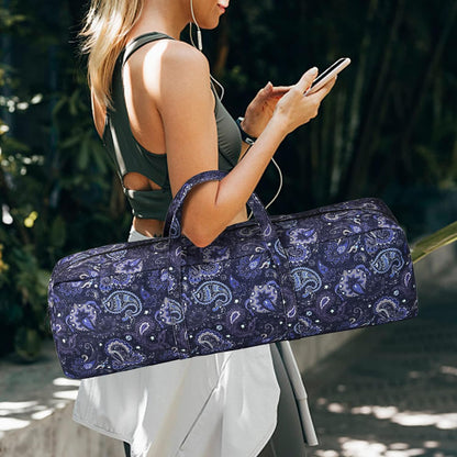 Yoga Mat Bag | Large Yoga Mat Carrier with Wet Pocket | Yoga Gifts | Gym Tote Bag for Women