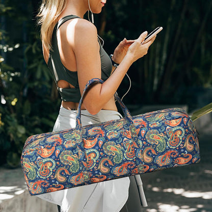 Yoga Mat Bag | Large Yoga Mat Carrier with Wet Pocket | Yoga Gifts | Gym Tote Bag for Women