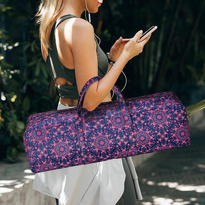 Yoga Mat Bag | Large Yoga Mat Carrier with Wet Pocket | Yoga Gifts | Gym Tote Bag for Women