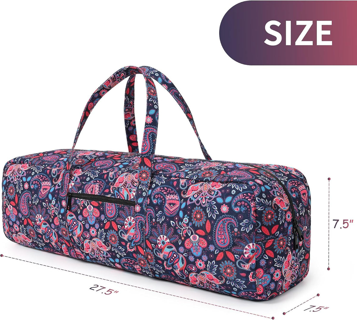 Yoga Mat Bag | Large Yoga Mat Carrier with Wet Pocket | Yoga Gifts | Gym Tote Bag for Women
