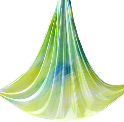 5.5 Yards / 5m Aerial Yoga Hammock Fabric Gradient Aerial Silks Yoga Swing Fitness Stretch Belt for Gym and Indoor Home Studio