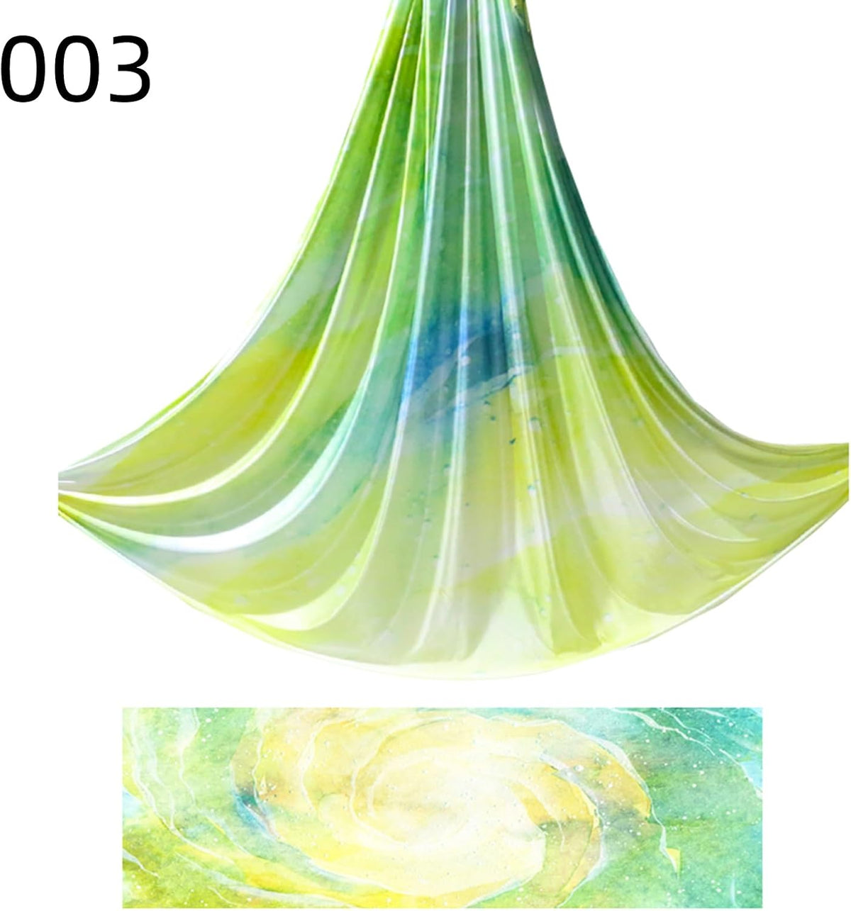 5.5 Yards / 5m Aerial Yoga Hammock Fabric Gradient Aerial Silks Yoga Swing Fitness Stretch Belt for Gym and Indoor Home Studio
