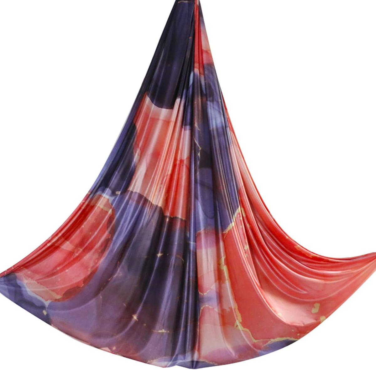 5.5 Yards / 5m Aerial Yoga Hammock Fabric Gradient Aerial Silks Yoga Swing Fitness Stretch Belt for Gym and Indoor Home Studio