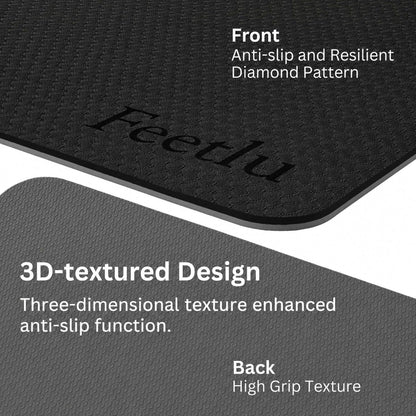 Extra Thick 10mm Yoga Mat, 72" x 24", Non-Slip with Carry Strap