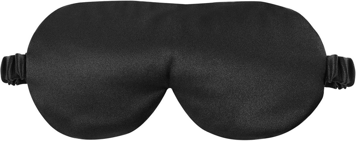 Sleep Mask Silk Eye Cover with Shaped Pad, Machine Washable