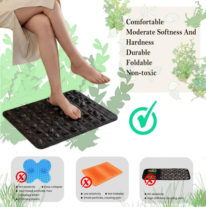 Smartrang High Elasticity Acupressure Mat, Foldable Particle Foot Massager, Pressure Point Pad for Relieve Foot Pain, Fasciitis