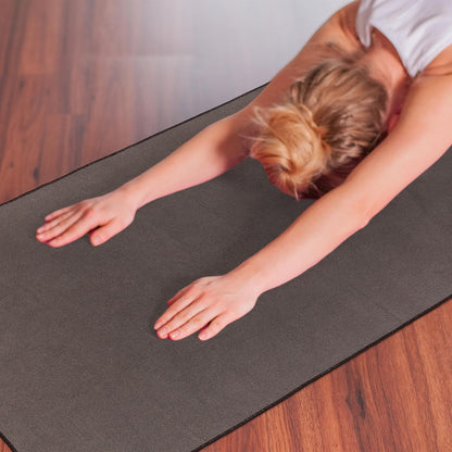 3 Pack Non Slip Hot Yoga Towels with Grip, Beige Dark Gray Coffee