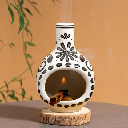 Palo Santo Holder, Mini Chimney Incense Bowl for Sage & Cones