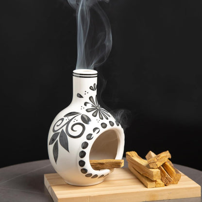 Palo Santo Holder, Mini Chimney Incense Bowl for Sage & Cones
