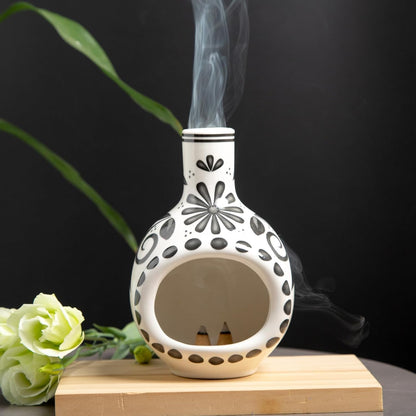 Palo Santo Holder, Mini Chimney Incense Bowl for Sage & Cones