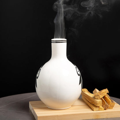 Palo Santo Holder, Mini Chimney Incense Bowl for Sage & Cones