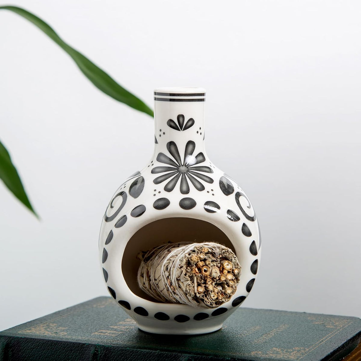 Palo Santo Holder, Mini Chimney Incense Bowl for Sage & Cones